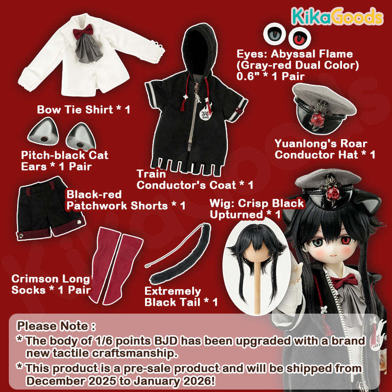 TinyFox 'Ghost Train Conductor' 1/6 Points Angel Body Action Figure【Sh