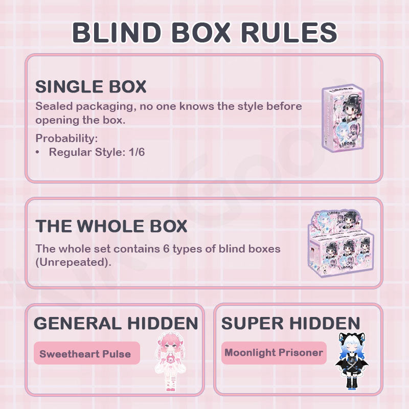 Liroro Binary Sweetheart Series Action Figure BJD Blind Box【Shipped in Jul./Aug. 2025】