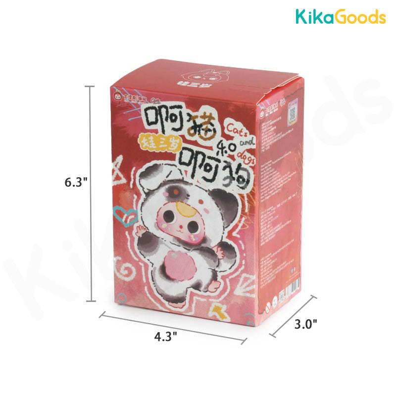 Baby Three Cats and Dogs Series Plush Blind Box