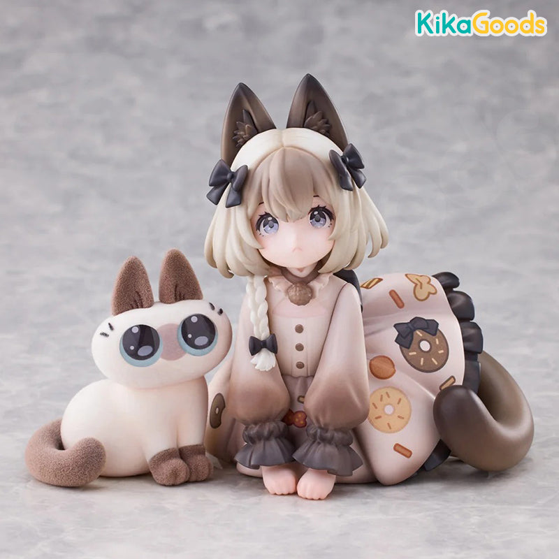 DLC Series Tea Time Cats × Nobeko Azukisan Siamese Cat