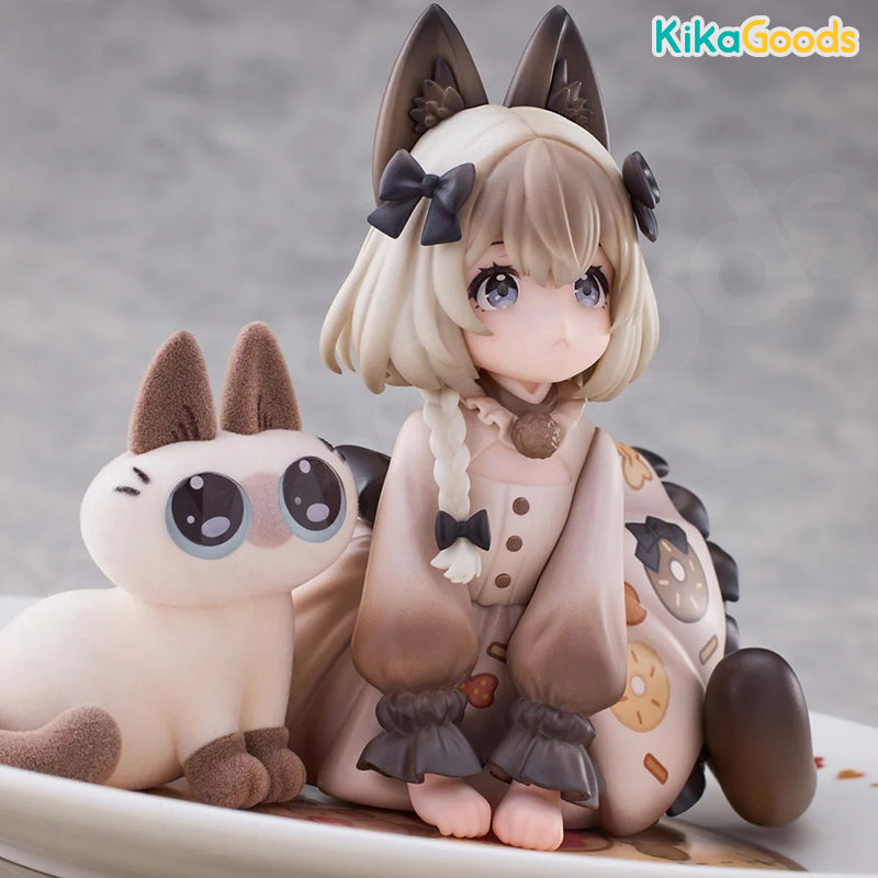 DLC Series Tea Time Cats × Nobeko Azukisan Siamese Cat Figure Limited Set【Shipped in Nov./Dec. 2025】