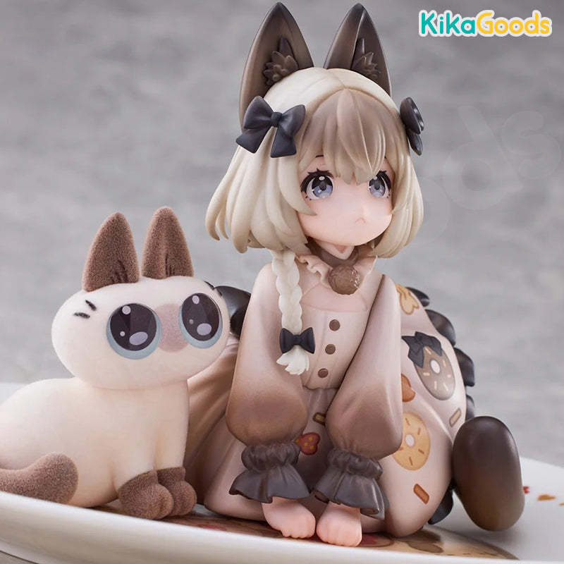 DLC Series Tea Time Cats × Nobeko Azukisan Siamese Cat Figure Limited Set【Shipped in Nov./Dec. 2025】