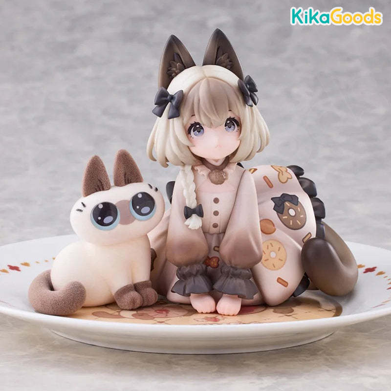 DLC Series Tea Time Cats × Nobeko Azukisan Siamese Cat Figure Limited Set【Shipped in Nov./Dec. 2025】