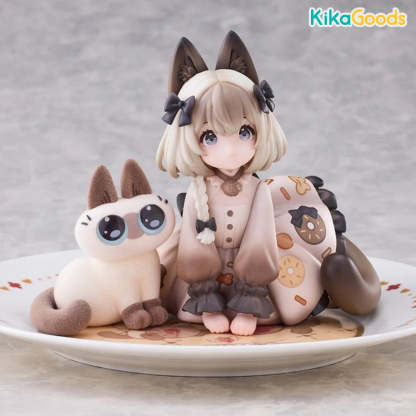 DLC Series Tea Time Cats × Nobeko Azukisan Siamese Cat Figure Limited Set【Shipped in Nov./Dec. 2025】