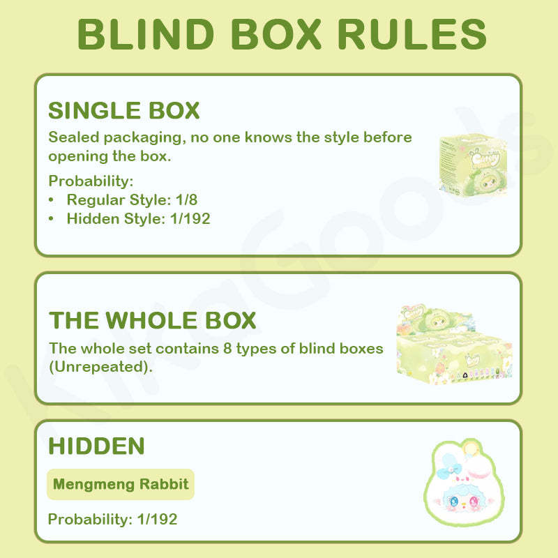Yooki Cutely Rabbit Series Plush Blind Box【Shipped in Oct./Nov. 2025】