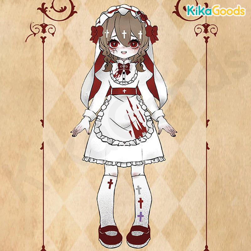 Nyssa Bizarre Nightmare Series Special Color Ghost Nun - Luna 1/12 BJD Limited Action Figure