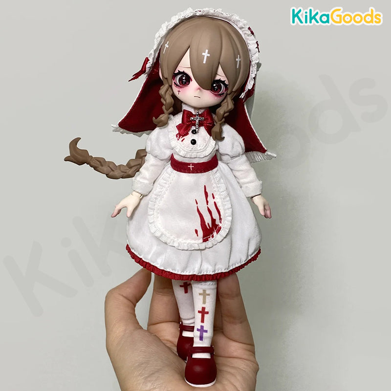 Nyssa Bizarre Nightmare Series Special Color Ghost Nun - Luna 1/12 BJD Limited Action Figure