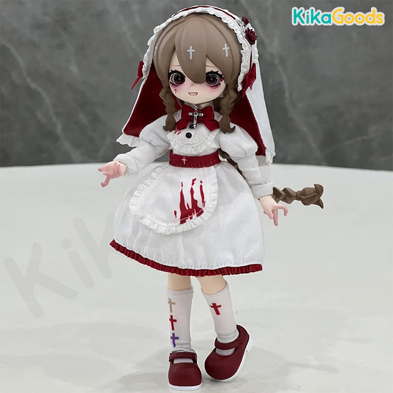 Nyssa Bizarre Nightmare Series Special Color Ghost Nun - Luna 1/12 BJD Limited Action Figure
