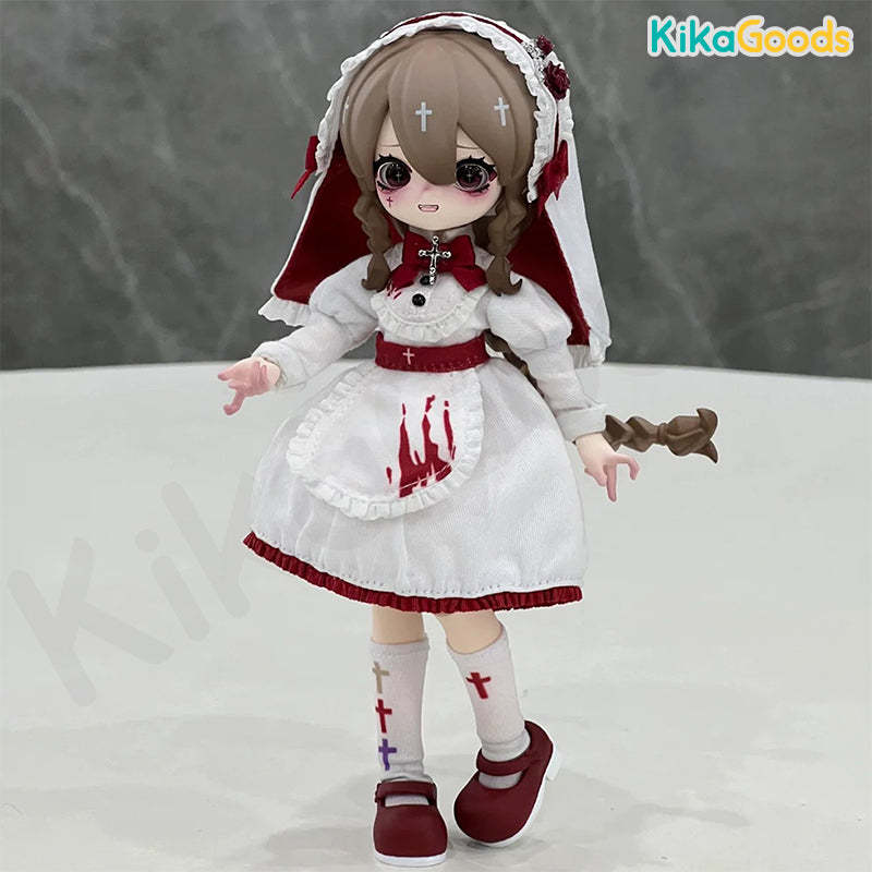 Nyssa Bizarre Nightmare Series Special Color Ghost Nun - Luna 1/12 BJD Limited Action Figure