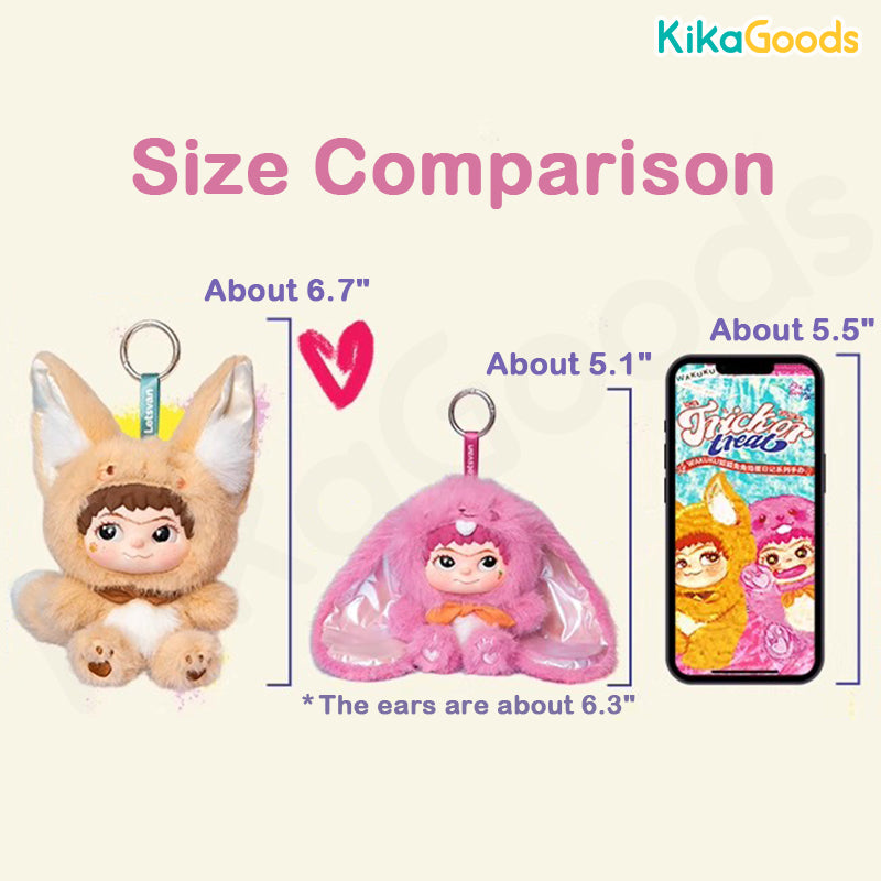 Wakuku Fox & Bunny Trick Or Treat Series Plush Blind Box