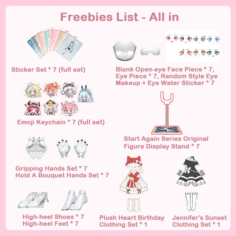 Start Again Series 1/12 Action Figure BJD Blind Box【Shipped in Nov./Dec. 2025】