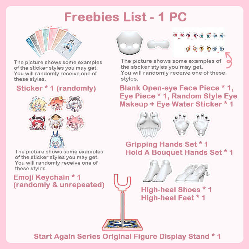 Start Again Series 1/12 Action Figure BJD Blind Box【Shipped in Nov./Dec. 2025】