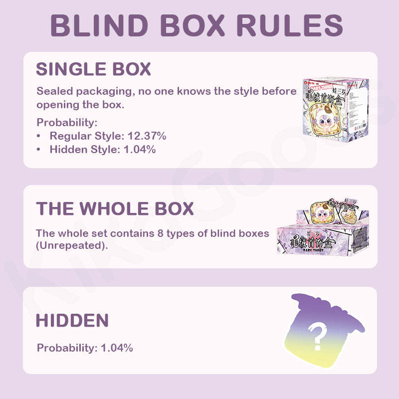Baby Three Jewelry Box Series Plush Blind Box