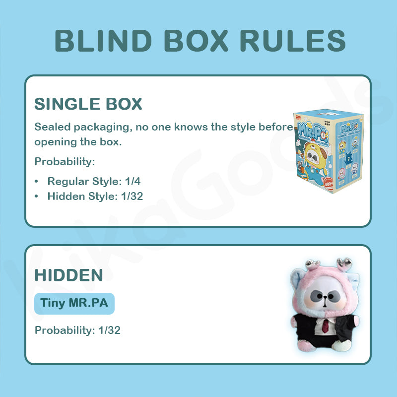 MR.PA Animal's After-school Diaries 400% Series Plush Blind Box