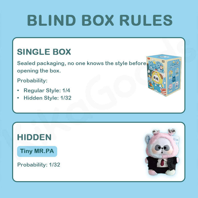 MR.PA Animal's After-school Diaries 400% Series Plush Blind Box