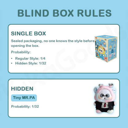 MR.PA Animal's After-school Diaries 400% Series Plush Blind Box