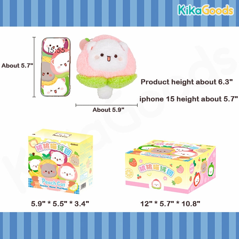 Mitao Cat Peachy Meow Fluffball Series Plush Blind Box