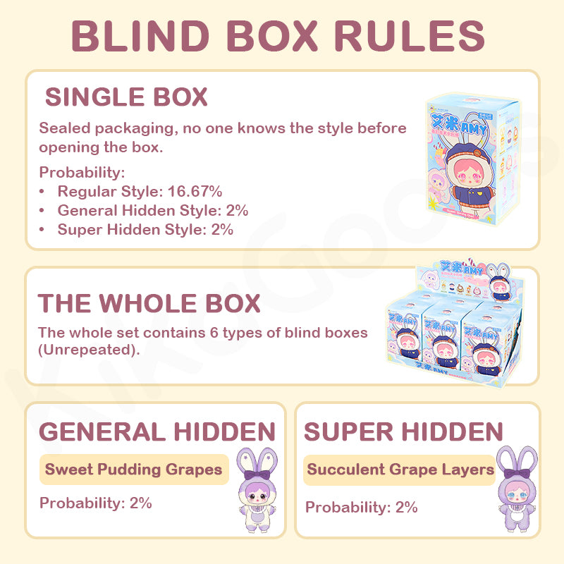 Amy Spring Sweet Chef Series Plush Pendant Blind Box