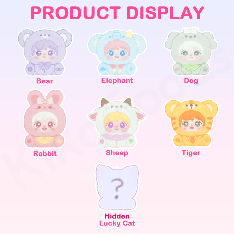 Sanmi Rabbit's Little Baby Hand in Hand Series Plush Blind Box