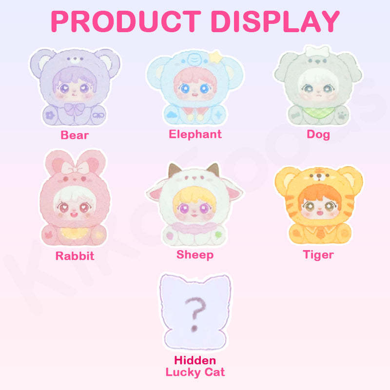 Sanmi Rabbit's Little Baby Hand in Hand Series Plush Blind Box