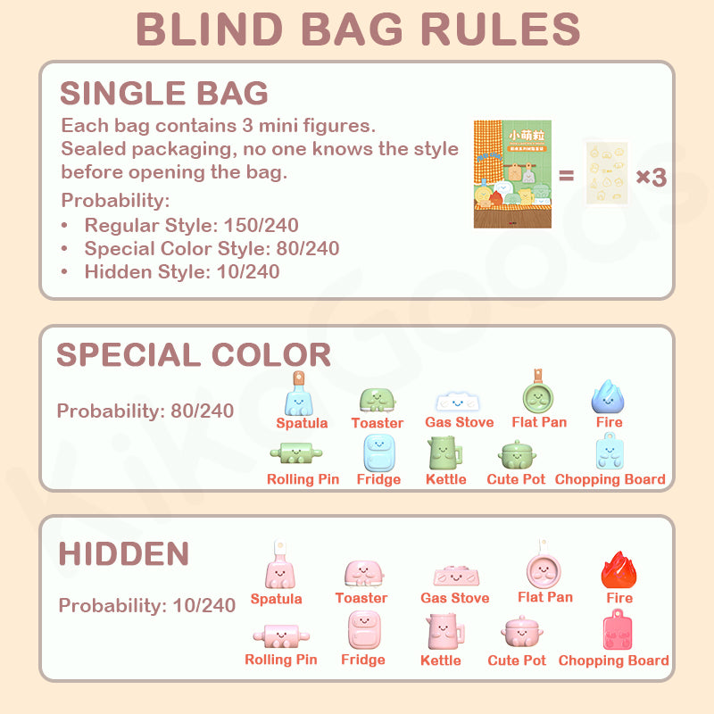 Mini Cute Bean Kitchen Series Blind Bag【Shipped in Sept. 2025】