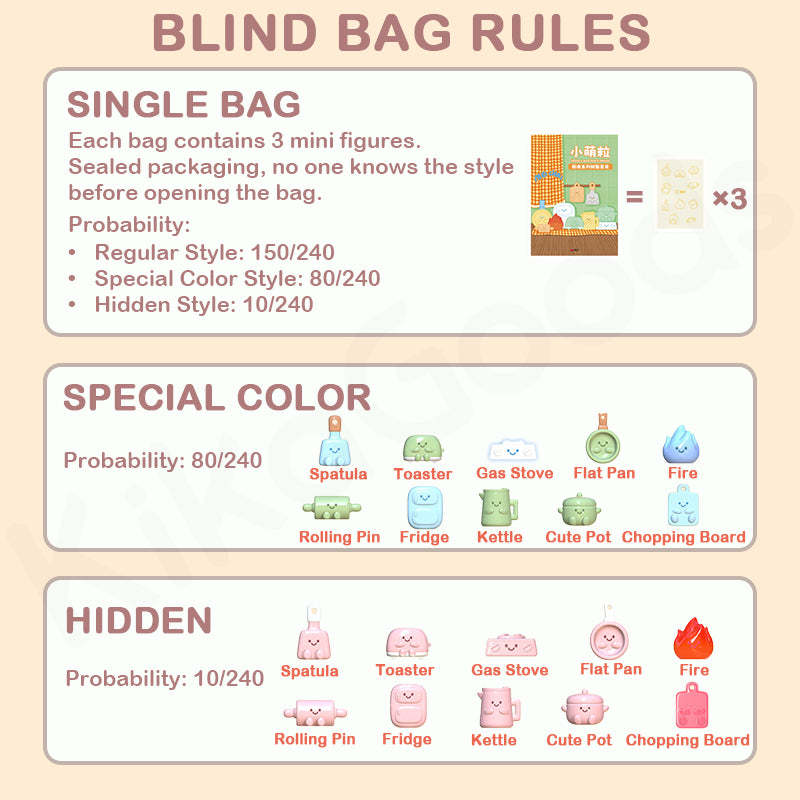 Mini Cute Bean Kitchen Series Blind Bag【Shipped in Sept. 2025】