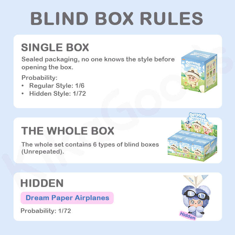 Q.Kid Outdoor Activities Series Plush Blind Box【Shipped in Sept./Oct. 2025】