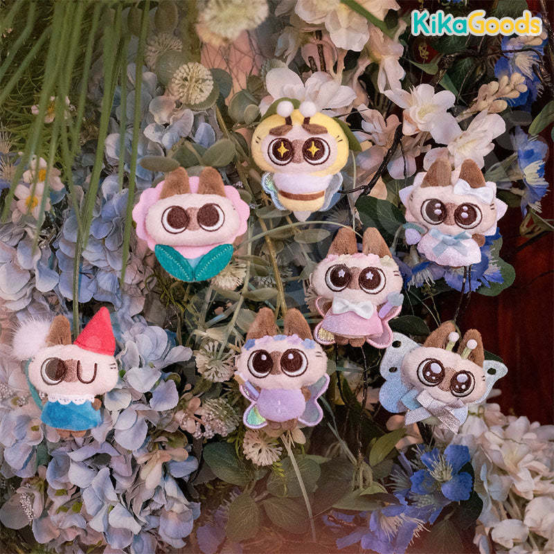 Nobeko Azukisan Wonderful Garden Series Plush Hair Clip Blind Box