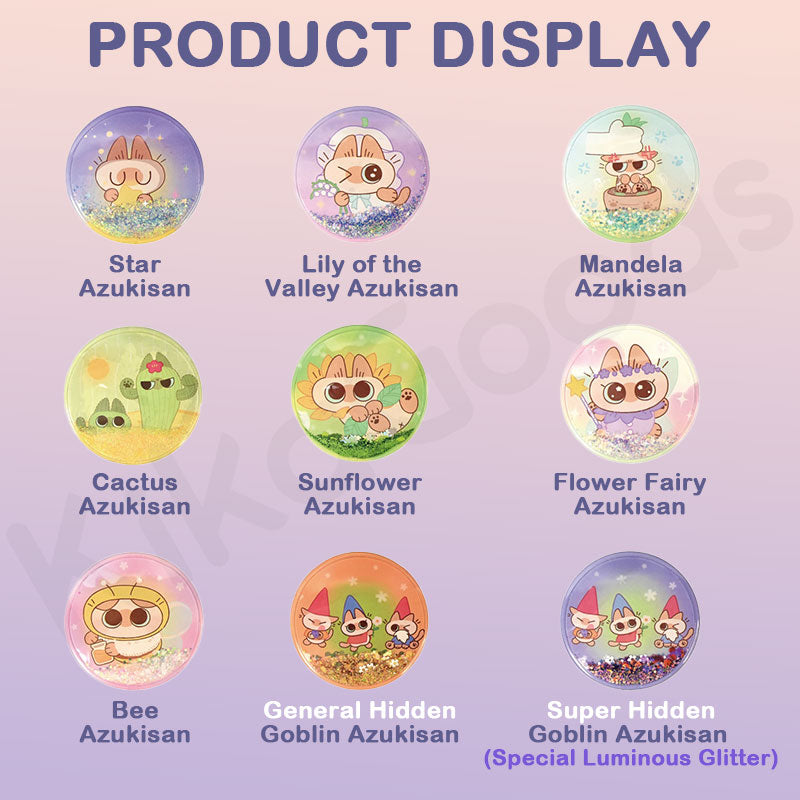 Nobeko Azukisan Wonderful Garden Series Flow Sand Badge Blind Box