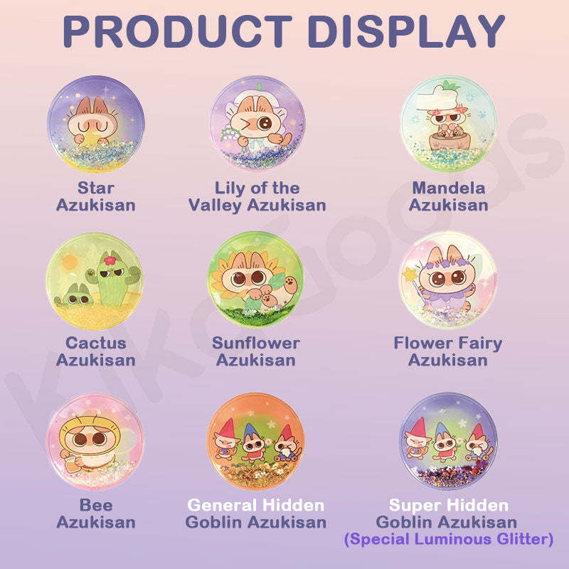 Nobeko Azukisan Wonderful Garden Series Flow Sand Badge Blind Box