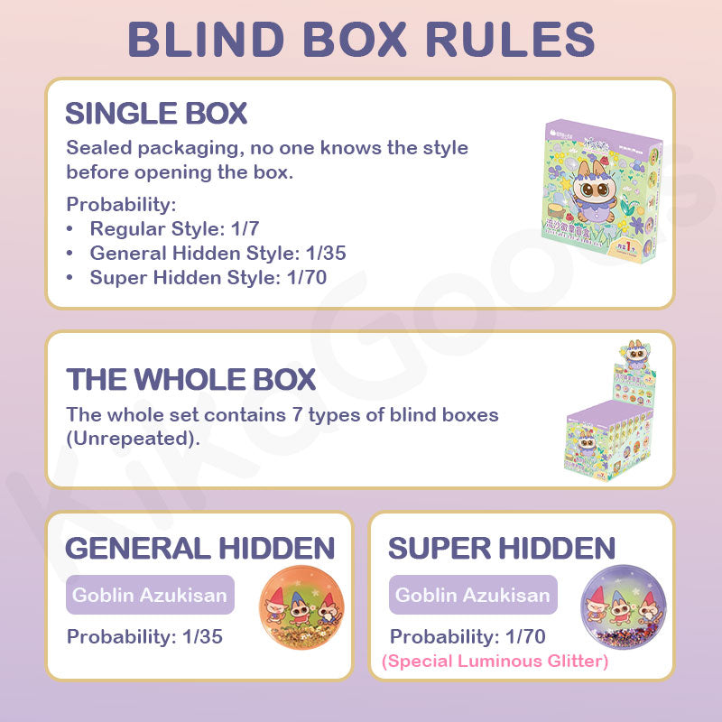 Nobeko Azukisan Wonderful Garden Series Flow Sand Badge Blind Box