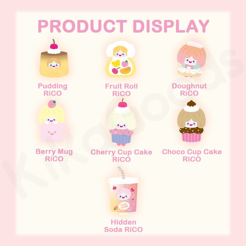 RiCO Happy Sweets Series Plush Blind Box【Shipped in Sept./Oct. 2025】