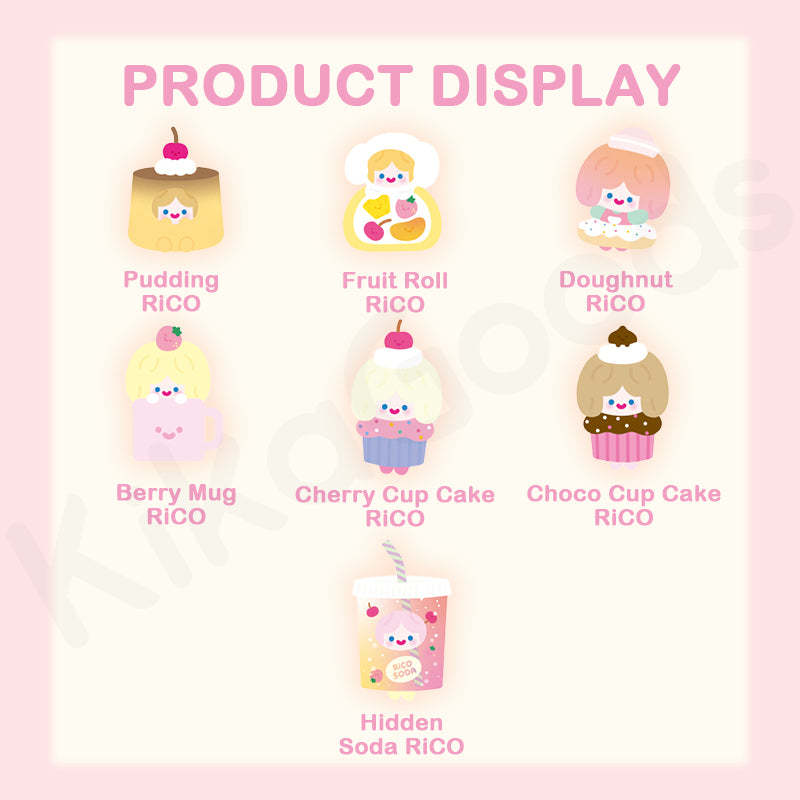 RiCO Happy Sweets Series Plush Blind Box【Shipped in Sept./Oct. 2025】
