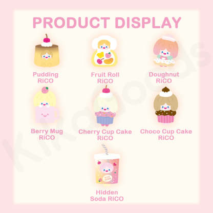 RiCO Happy Sweets Series Plush Blind Box【Shipped in Sept./Oct. 2025】