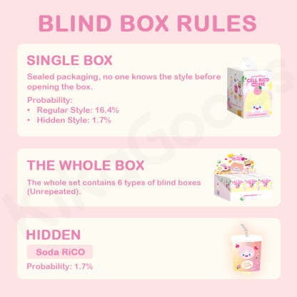 RiCO Happy Sweets Series Plush Blind Box【Shipped in Sept./Oct. 2025】