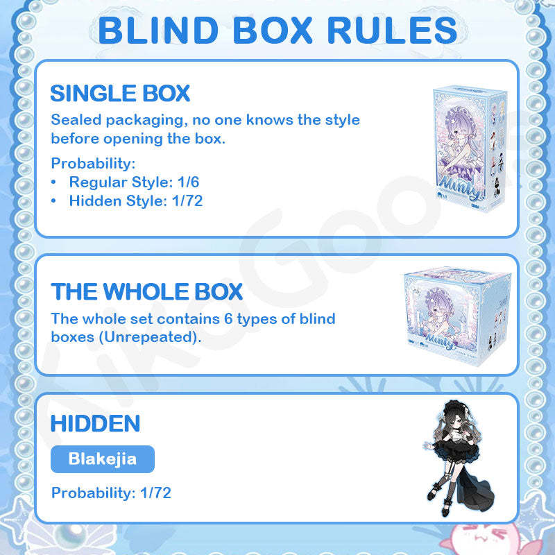 Minty Ocean Gem Series 1/8 Action Figure BJD Blind Box【Shipped within 10 Working Days】