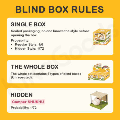 Hamster Family SHUSHU Series Blind Box【Shipped in Oct./Nov. 2025】