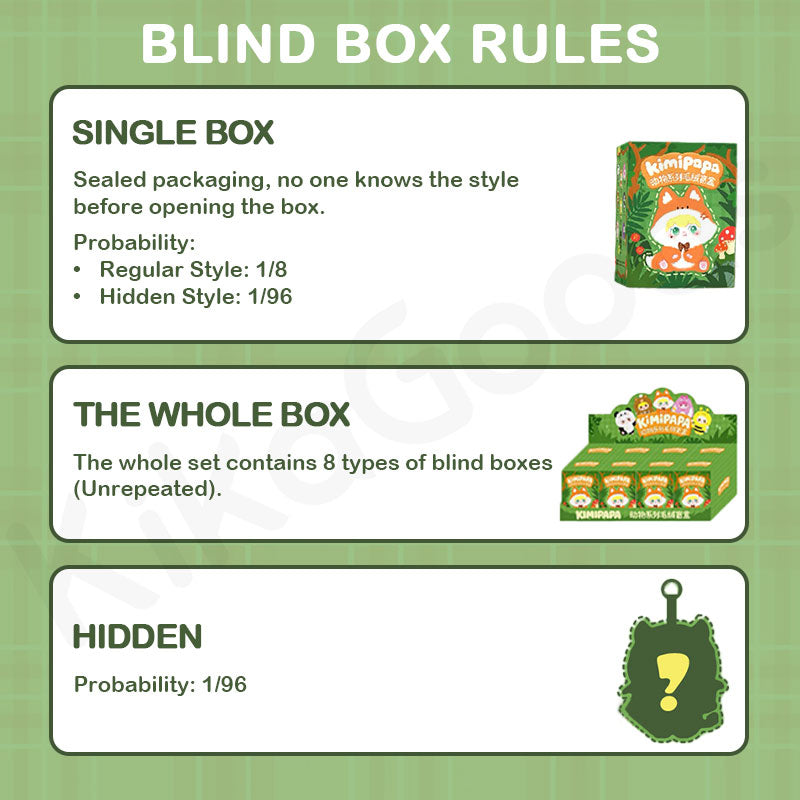 Kimipapa Animal Series Plush Blind Box