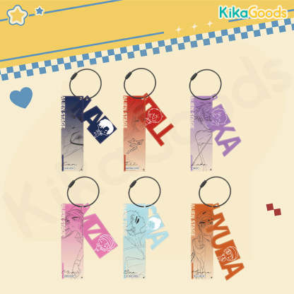 Alien Stage Passion Series Line Art Acrylic Keychain Blind Box