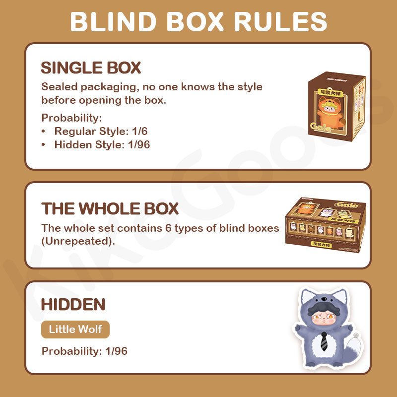 GALE Tail Master Series Plush Blind Box【Shipped in Nov./Dec. 2025】