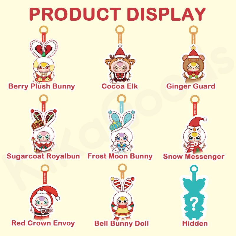 Baby Three Merry Christmas Series Plush Blind Box