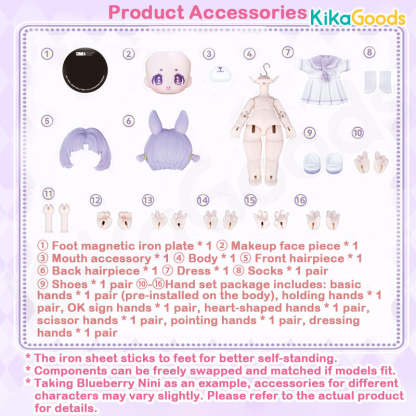 Bonnie Dessert Kindergarten Series 1/12 Action Figure BJD Blind Box【Shipped in Nov./Dec. 2025】