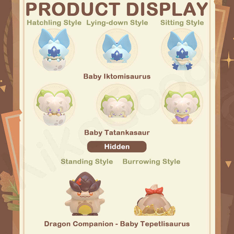 Genshin Impact Natlan Baby Saurian Series Mini Blind Bag