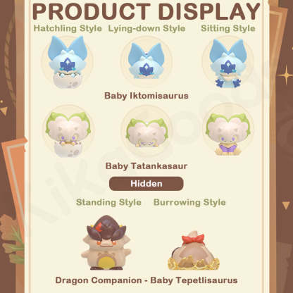 Genshin Impact Natlan Baby Saurian Series Mini Blind Bag