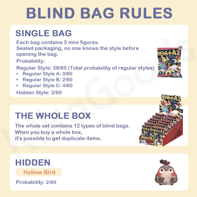 Honkai Star Rail Origami Bird Clash Series Mini Blind Bag