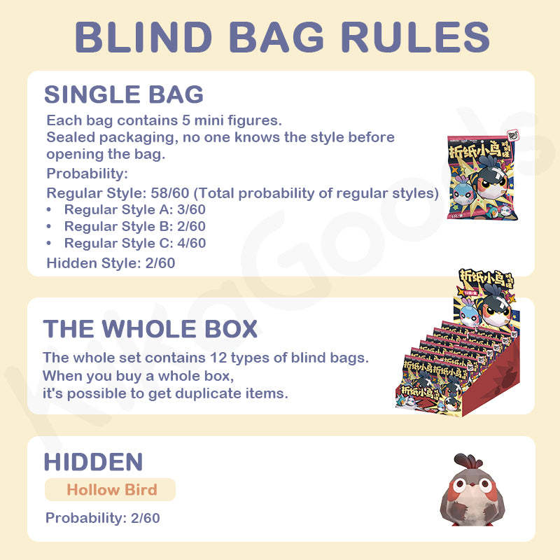 Honkai Star Rail Origami Bird Clash Series Mini Blind Bag