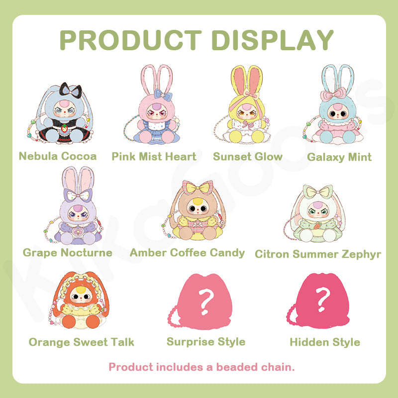Baby Three Macchiato Mini Rabbit Bag Series Plush Blind Box