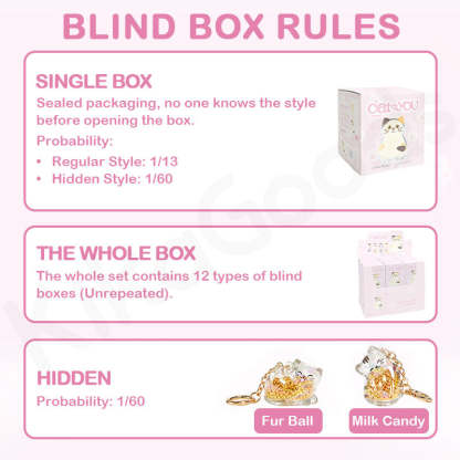 Cat You Pet Hair Collector Series Pendant Blind Box