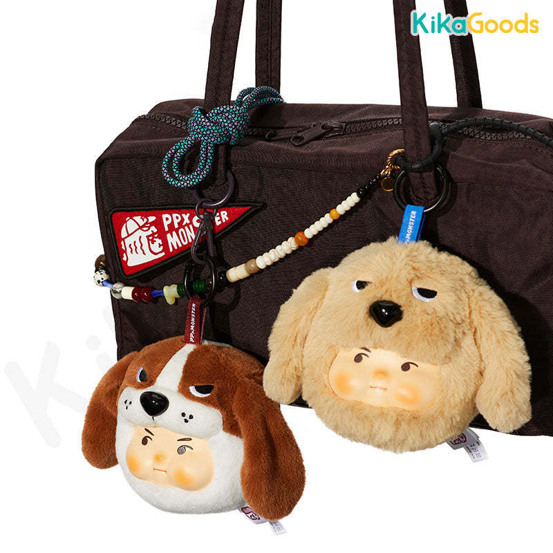 PP x MONSTER Puppy Bros Series PVC Plush Keychain Blind Box