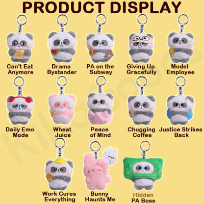 Mr.PA's Daily Office Grind Series Plush Keychain Blind Box